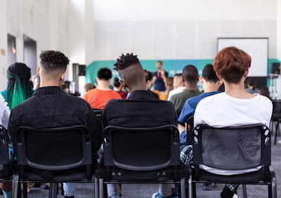 students watching